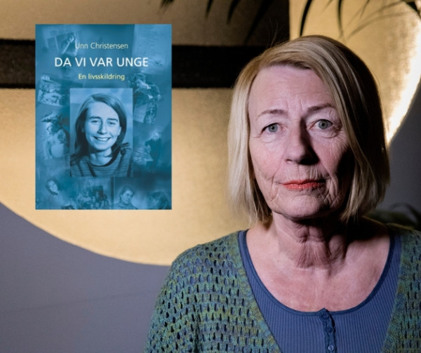 Da vi var unge. Bokforside og portrett. Arrangement. Foto.
