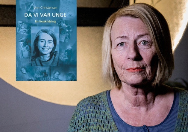 Da vi var unge. Bokforside og portrett. Arrangement. Foto.