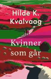 Bokforside. Kvinner som går. Foto.